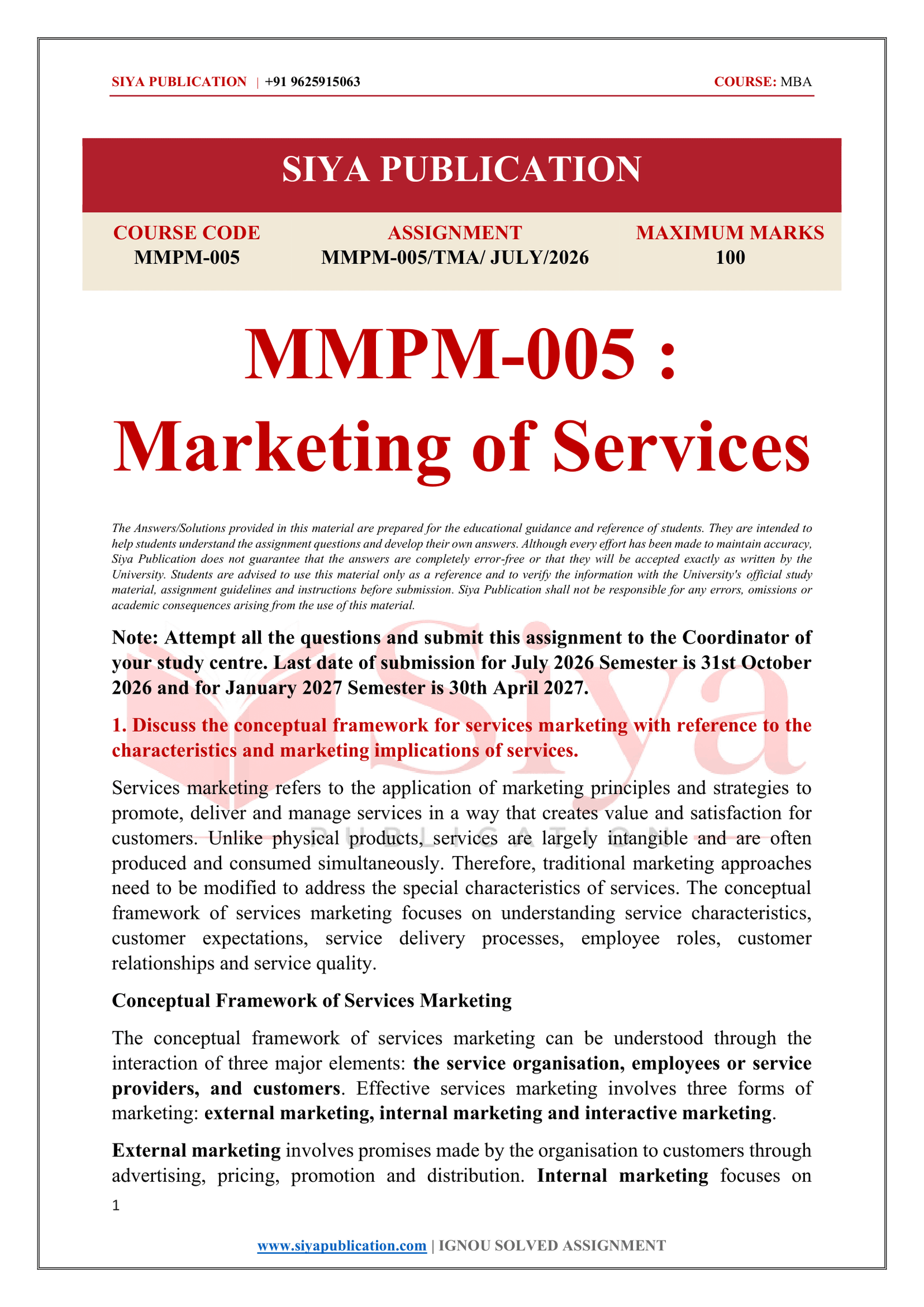 IGNOU MMPM-005 Solved Assignment 2026-27 – English Medium - Image 2