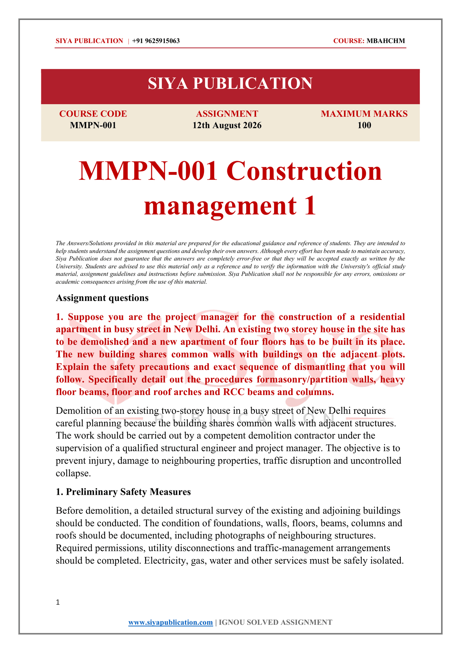 IGNOU MMPN-001 Solved Assignment 2026-27 – English Medium - Image 2