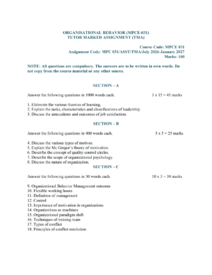 IGNOU MPCE-031 Solved Assignment 2026-27 – English Medium