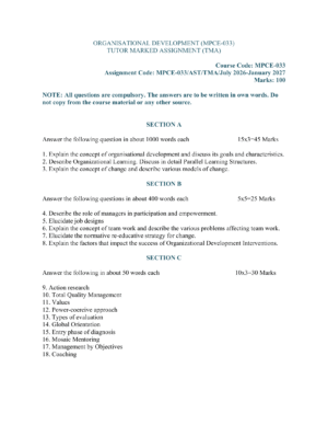 IGNOU MPCE-033 Solved Assignment 2026-27 – English Medium