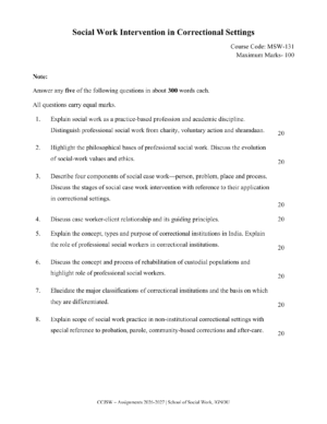 IGNOU MSW-131 Solved Assignment 2026-27 – English Medium