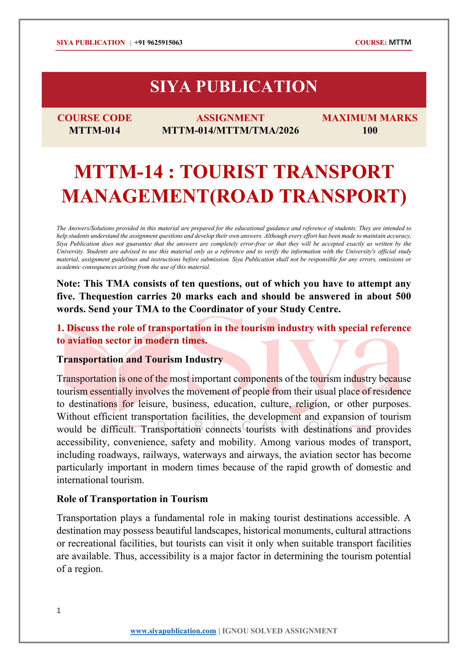 IGNOU MTTM-014 Solved Assignment 2026 – English Medium - Image 2