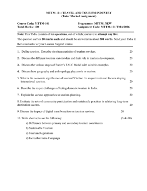 IGNOU MTTM-101 Solved Assignment JULY 2026 – English Medium