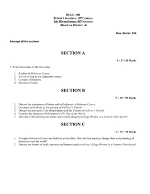 IGNOU BEGC-108 Solved Assignment 2026-27 – English Medium