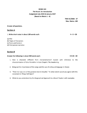 IGNOU BEGM-163 Solved Assignment 2026-27 – English Medium