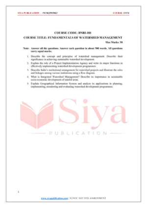 IGNOU BNRI-101 Solved Assignment 2026-27 – English Medium