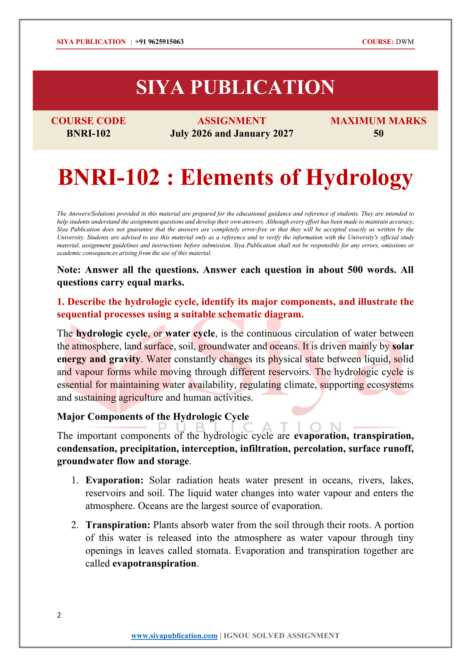 IGNOU BNRI-102 Solved Assignment 2026-27 – English Medium - Image 2