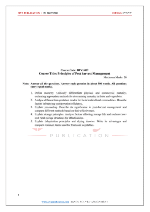 IGNOU BPVI-002 Solved Assignment 2026-27 – English Medium