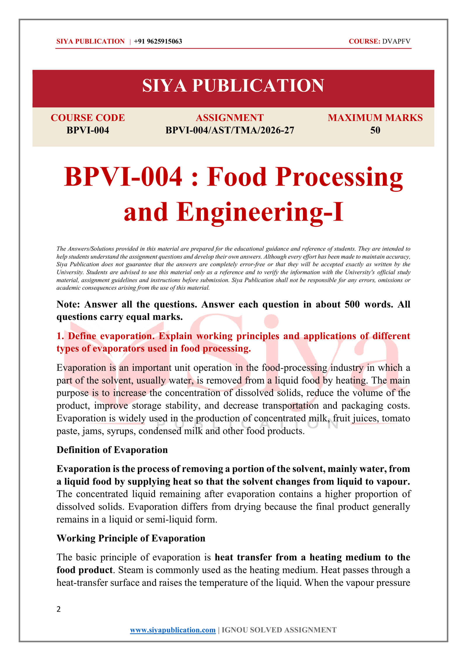 IGNOU BPVI-004 Solved Assignment 2026-27 – English Medium - Image 2