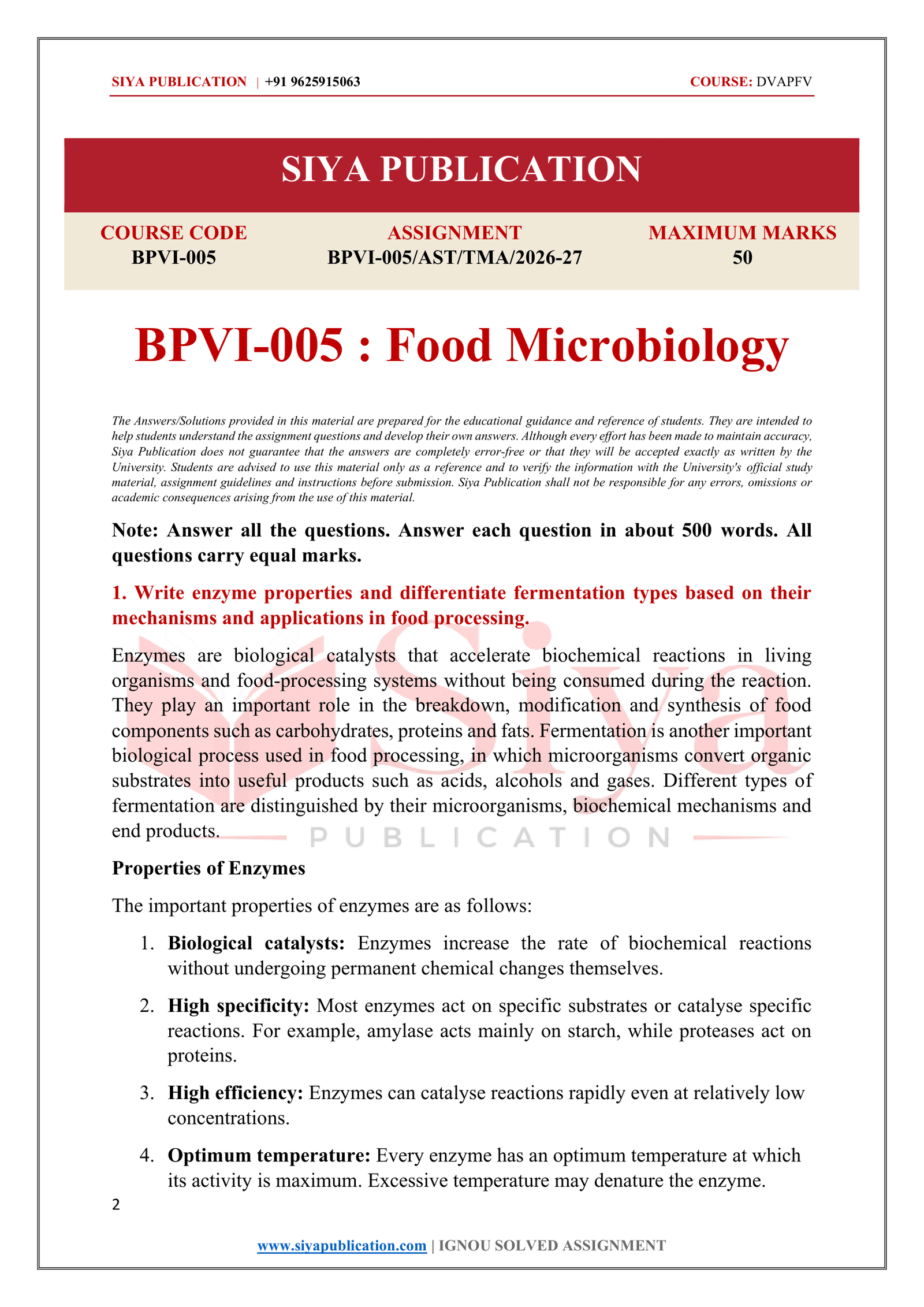 IGNOU BPVI-005 Solved Assignment 2026-27 – English Medium - Image 2