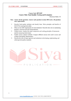 IGNOU BPVI-007 Solved Assignment 2026-27 – English Medium