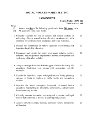 IGNOU BSW-126 Solved Assignment 2026-27 – English Medium