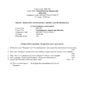 IGNOU MDI-002 Solved Assignment 2026-27 – English Medium