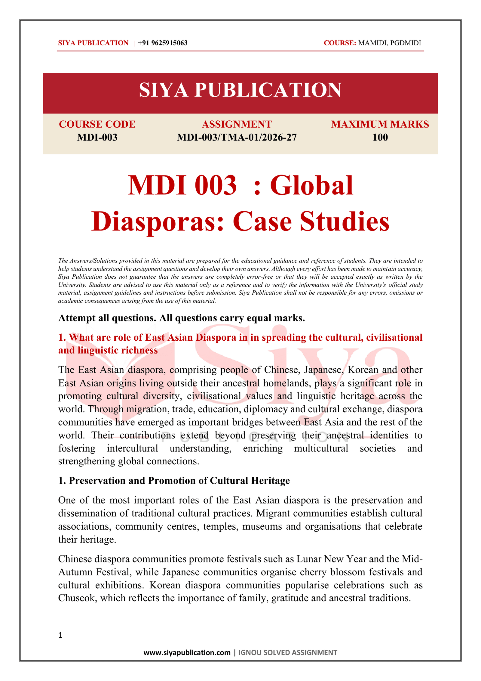 IGNOU MDI-003 Solved Assignment 2026-27 – English Medium - Image 2