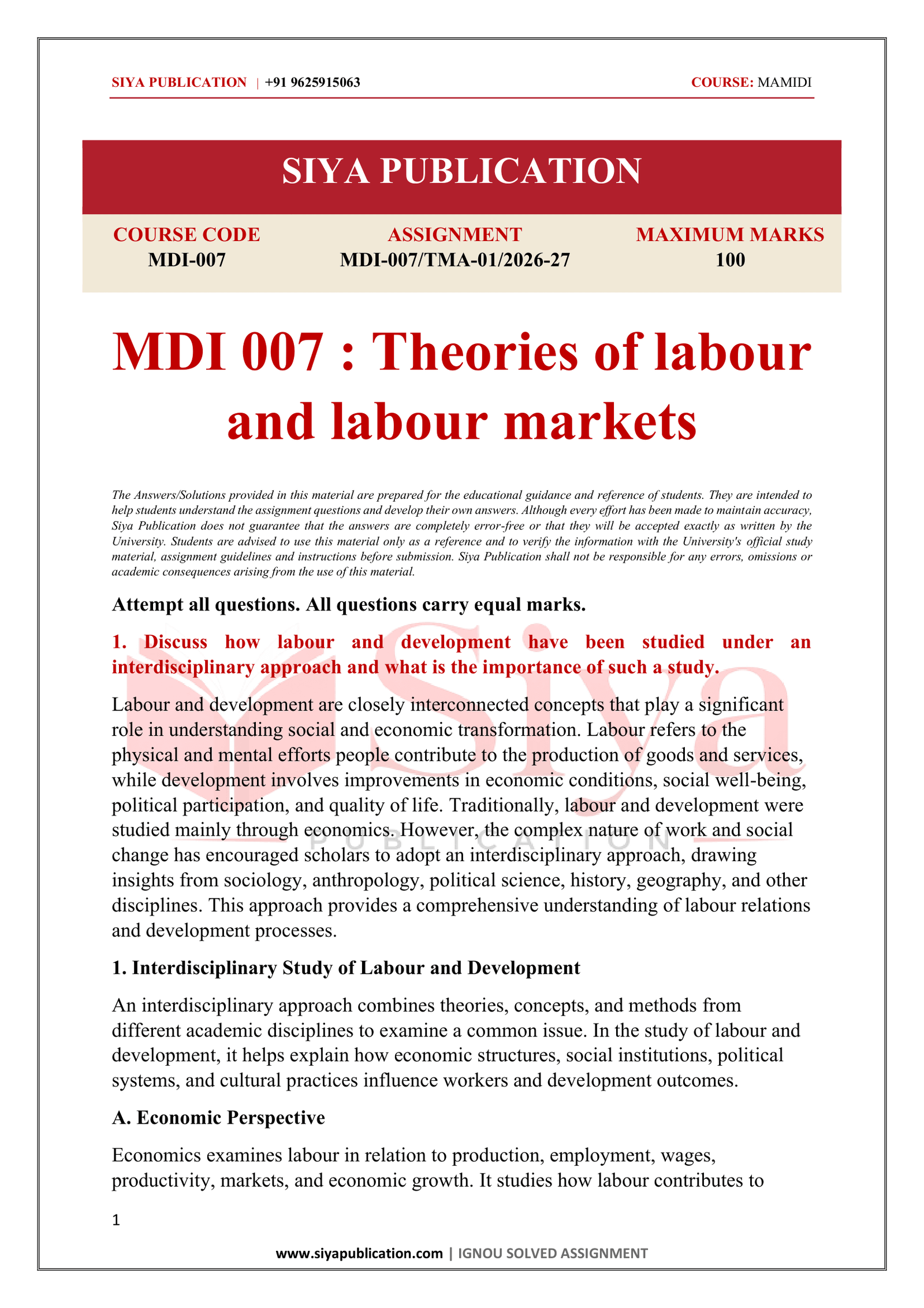 IGNOU MDI-007 Solved Assignment 2026-27 – English Medium - Image 2