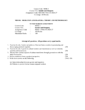 IGNOU MDIE-001 Solved Assignment 2026-27 – English Medium