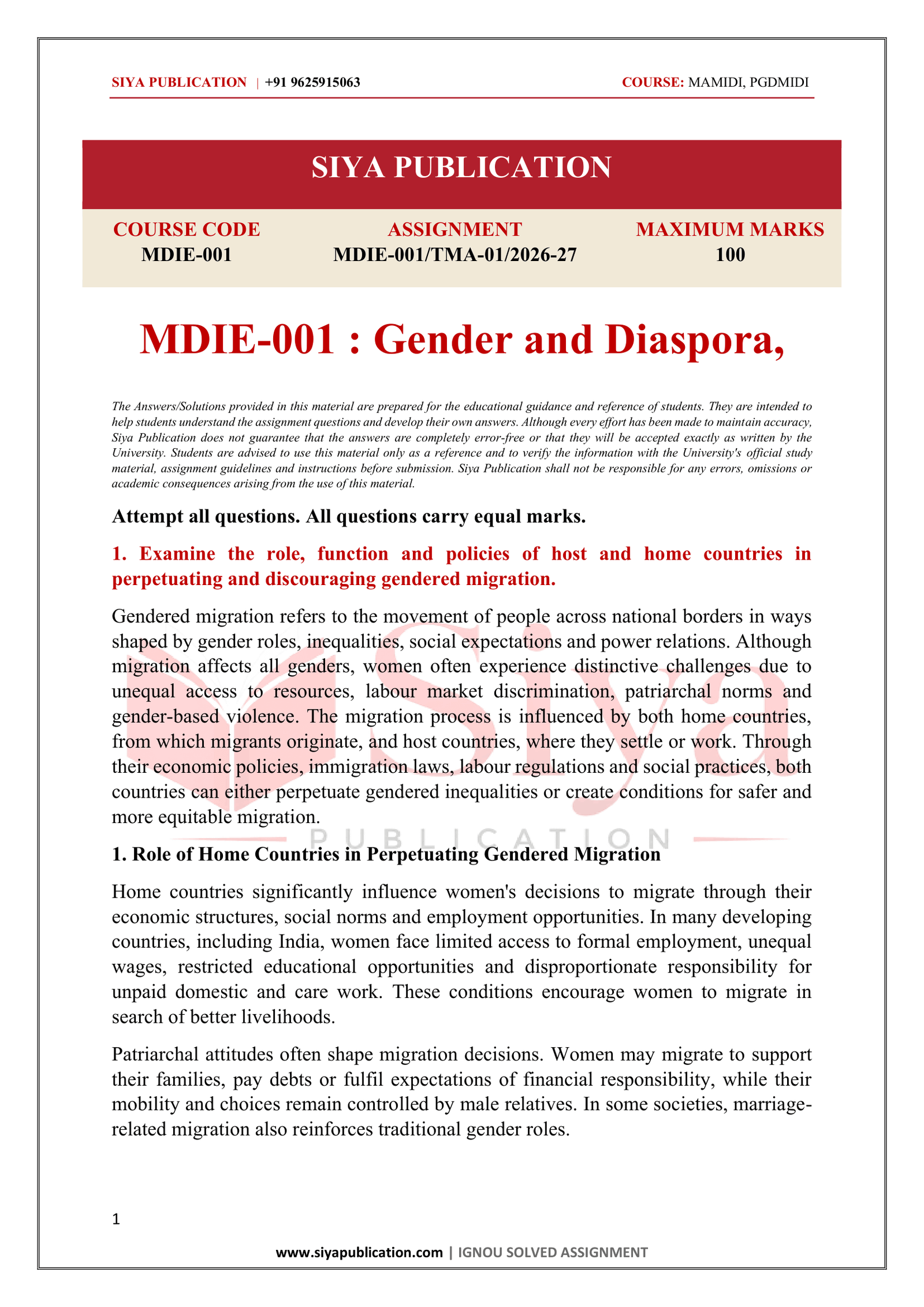 IGNOU MDIE-001 Solved Assignment 2026-27 – English Medium - Image 2