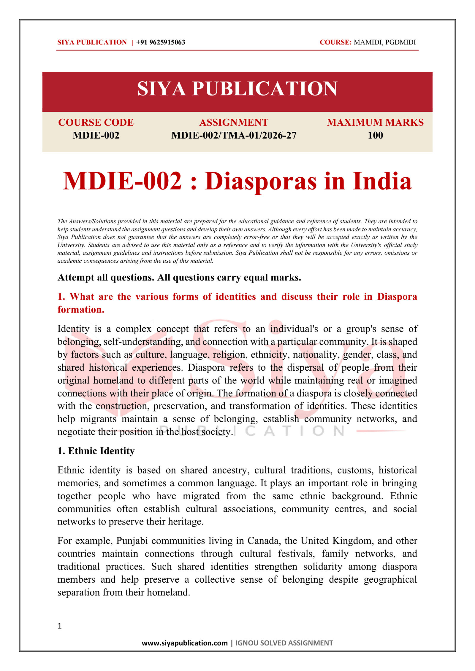 IGNOU MDIE-002 Solved Assignment 2026-27 – English Medium - Image 2