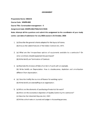 IGNOU MMPN-002 Solved Assignment JULY 2026 – English Medium
