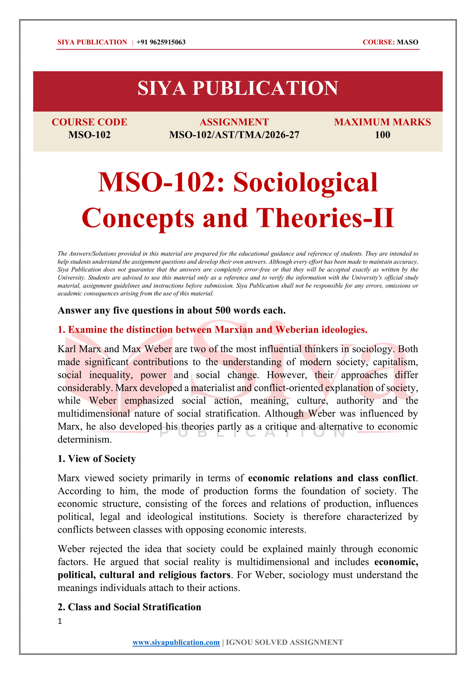 IGNOU MSO-102 Solved Assignment 2026-27 – English Medium - Image 2
