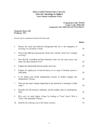 IGNOU MSO-103 Solved Assignment 2026-27 – English Medium