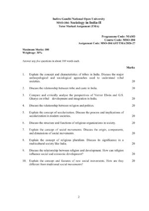 IGNOU MSO-104 Solved Assignment 2026-27 β English Medium
