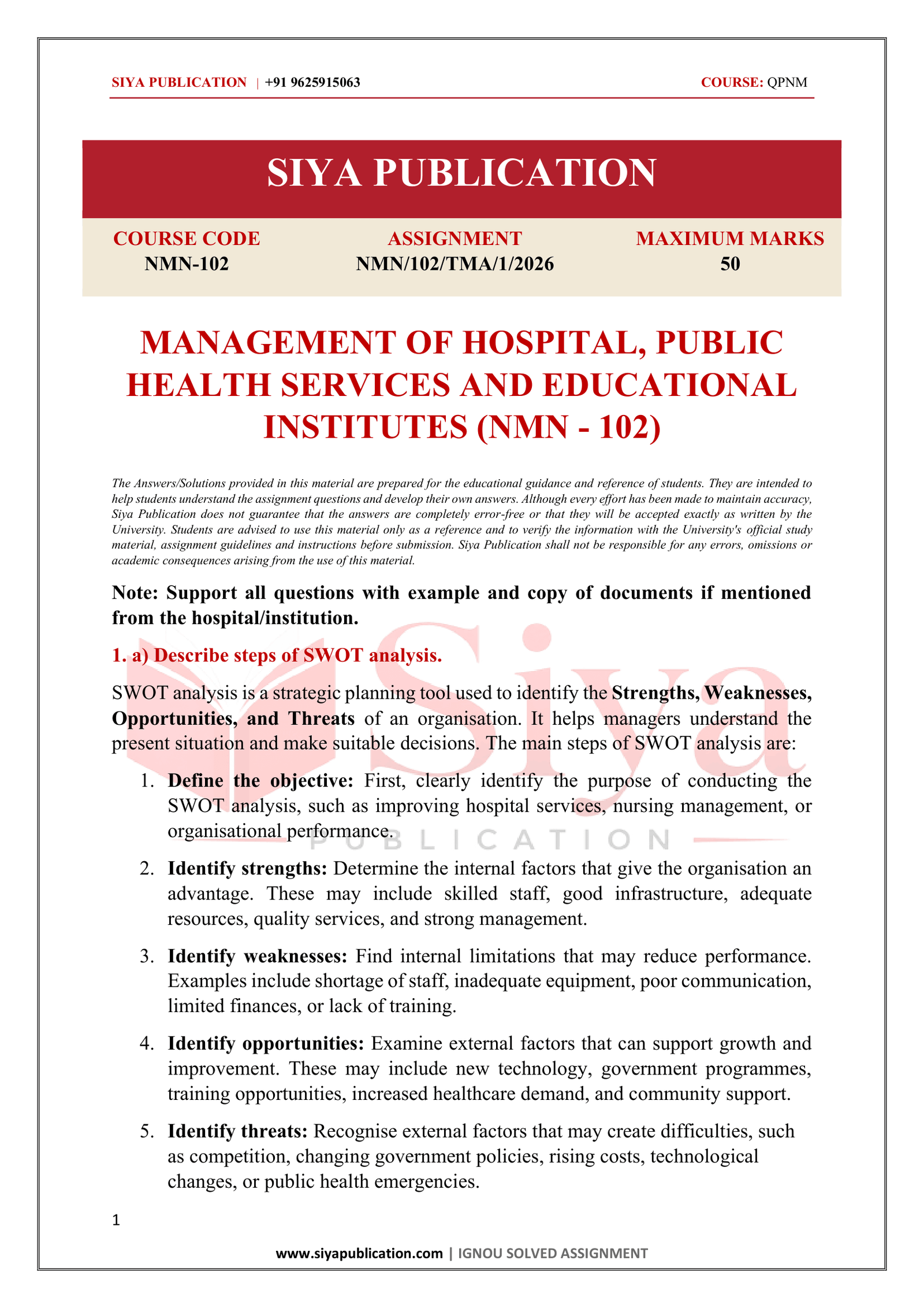 IGNOU NMN-102/TMA-1 SOLVED ASSIGNMENT JULY 2026 ENGLISH MEDIUM - Image 2